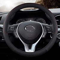 leather car steering wheel cover for acura mdx rdx zdx rl tl cdx tlx tsx rsx anti slip steering covers car styling accessories