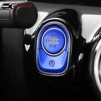 for mercedes benz a class w177 gle w167 glb interior auto start stop engine push switch buttons cover stickers trim accessories