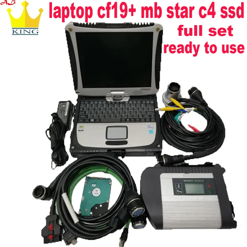 Мультиплексор MB Star C4 sd connect с ноутбуком TOUGHBOOK cf19 mb Compact V2023.09 SSD Инструменты для