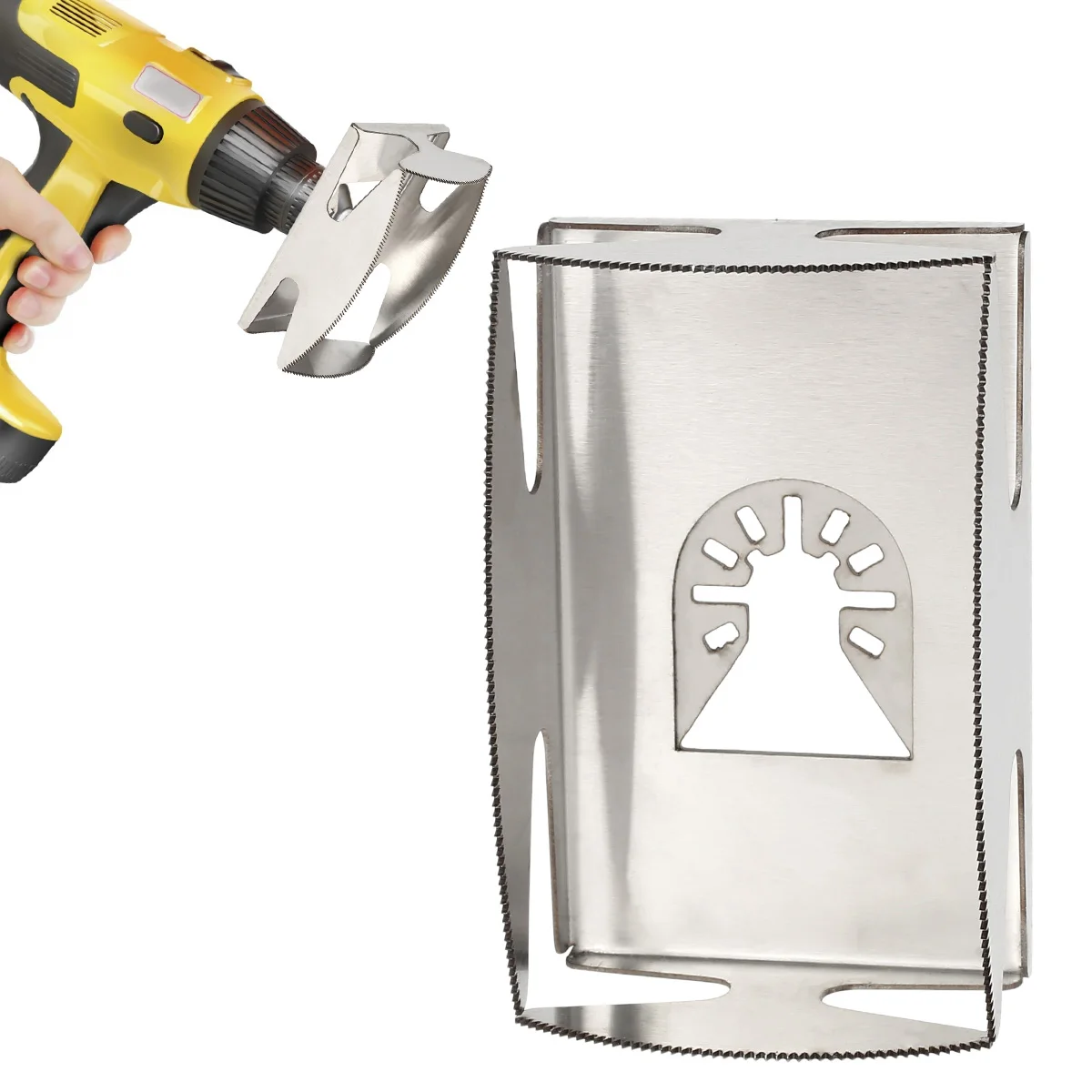 

Rectangle Square Slot Cutter for Electric Drill Sharp For Plasterboard Dry Wall Single Double Gang Socket Holes Opener Tools
