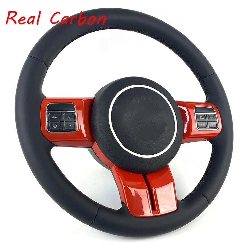 Фото Руль из карбона на заказ для Jeep Wrangler Grand Cherokee 2010-2024 №2