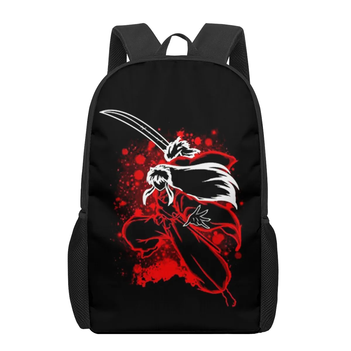Inuyasha Print Student Book Bags for Kids Boys Girls Backpack Children School Bag Mochilas 16inch Bookbags Satchel