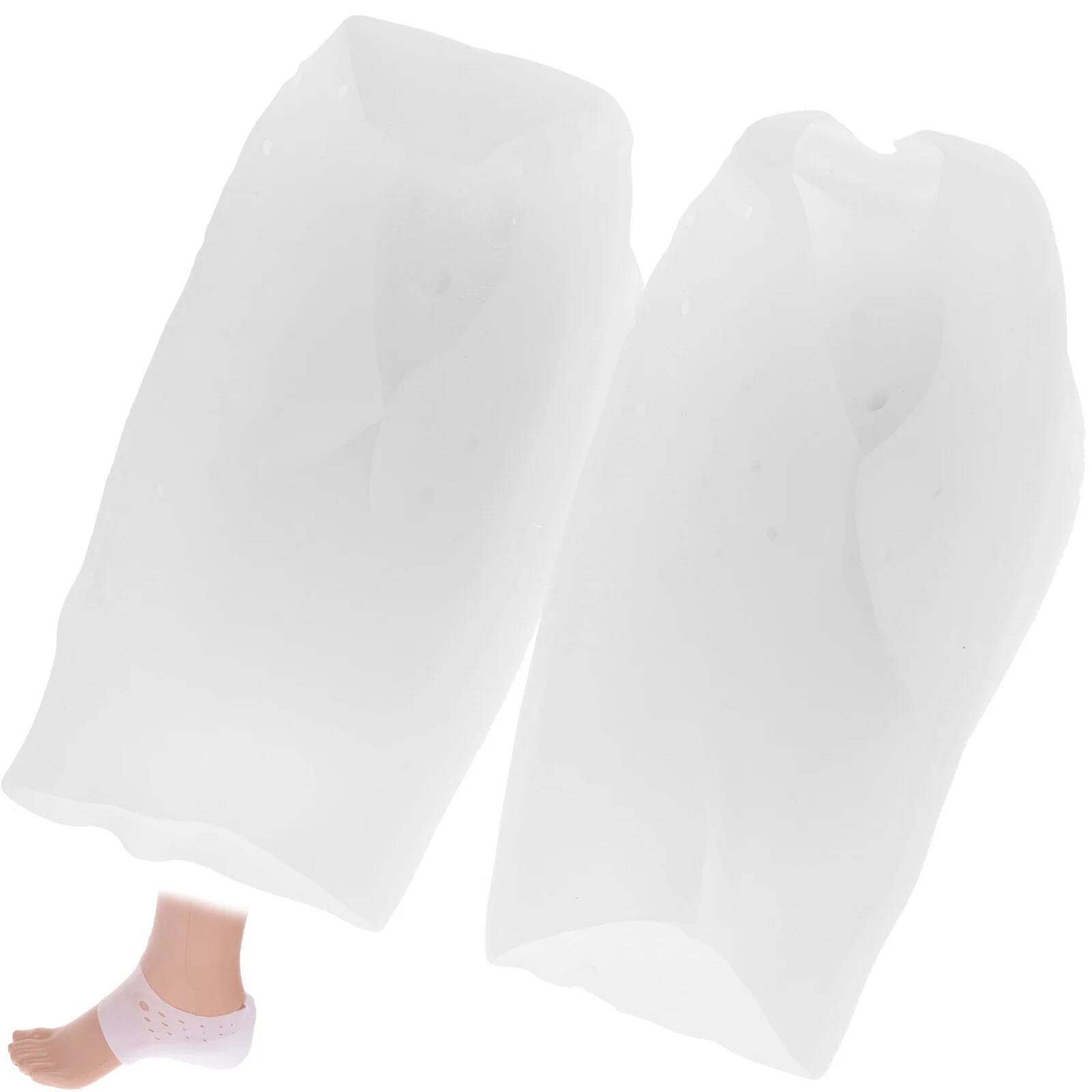 

Plantar Fasciitis Socks Invisible Silicone Shoe Pads Heel Insole Liner White Miss