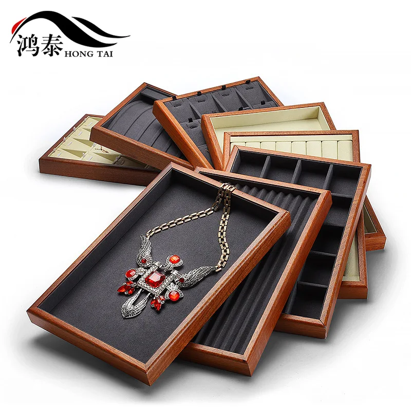 

Деревянная тарелка для хранения ювелирных изделий, ожерелье, подвеска, брошь