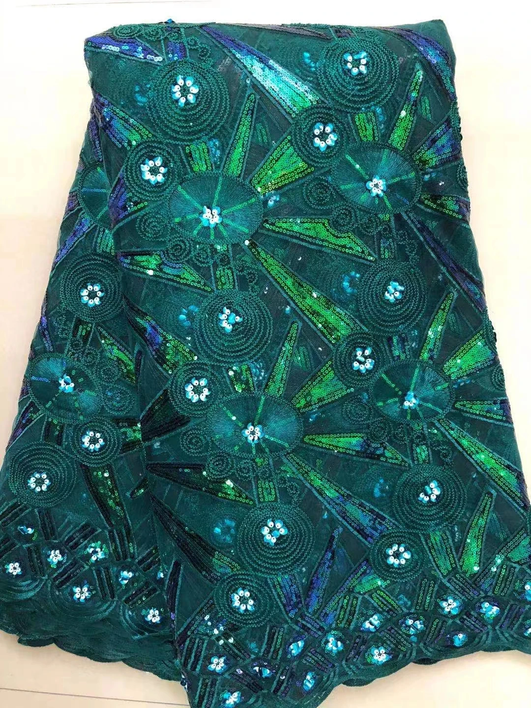 Горячая Распродажа последняя мода Африканское вышитое Сетчатое кружево с