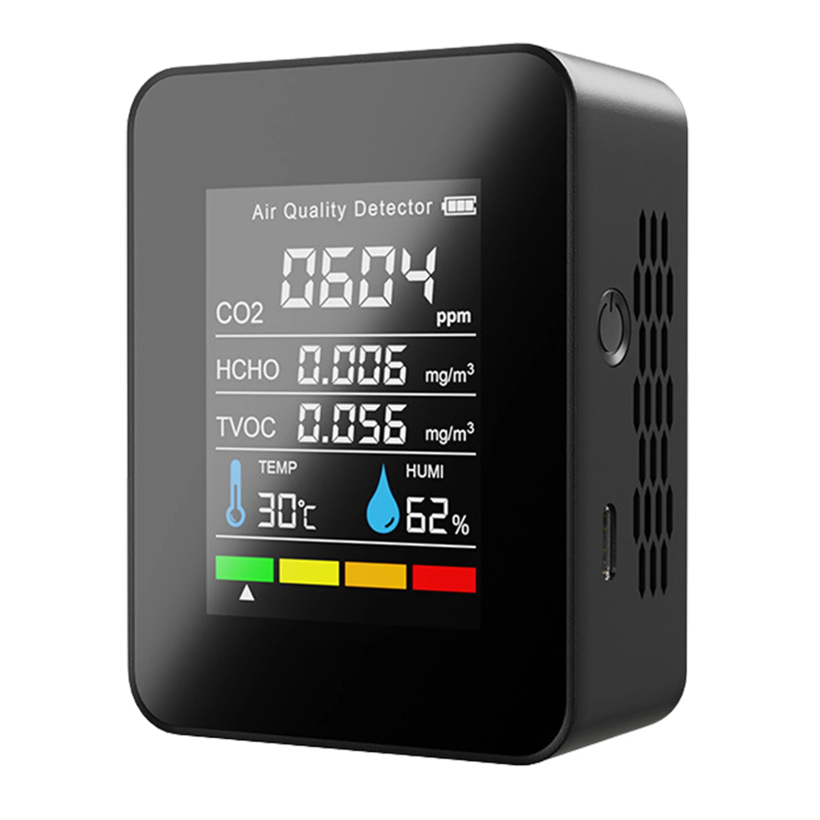 

Настольный регистратор данных о диоксиде углерода, детектор TVOC, анализатор газа, монитор, регистратор температуры и влажности воздуха