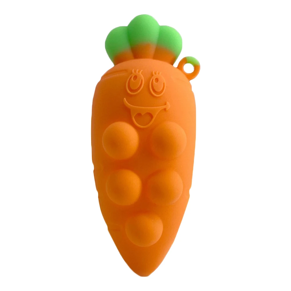 

Cute Easter Carrot Adult Kids Push Bubble Fidget Toys Sensory Autism Squeeze Stress Reliever Anxiety Autism Toy Fidget Relax Toy