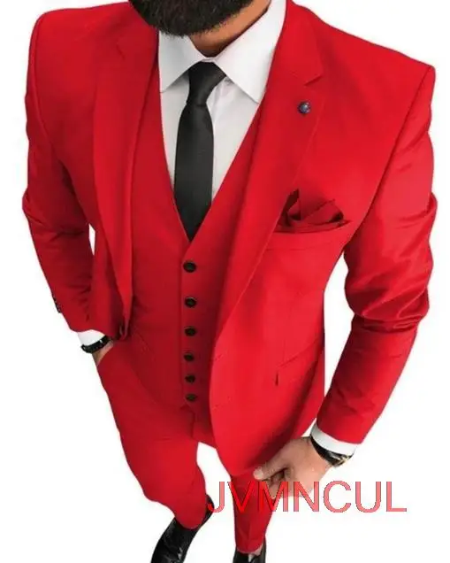 

Customize Mens Suits 3-piece Suits Formal Suits Green Brown Pink Champagne Red Suits Set Jacket+Pants+Vest Plus Size 5XL For Men