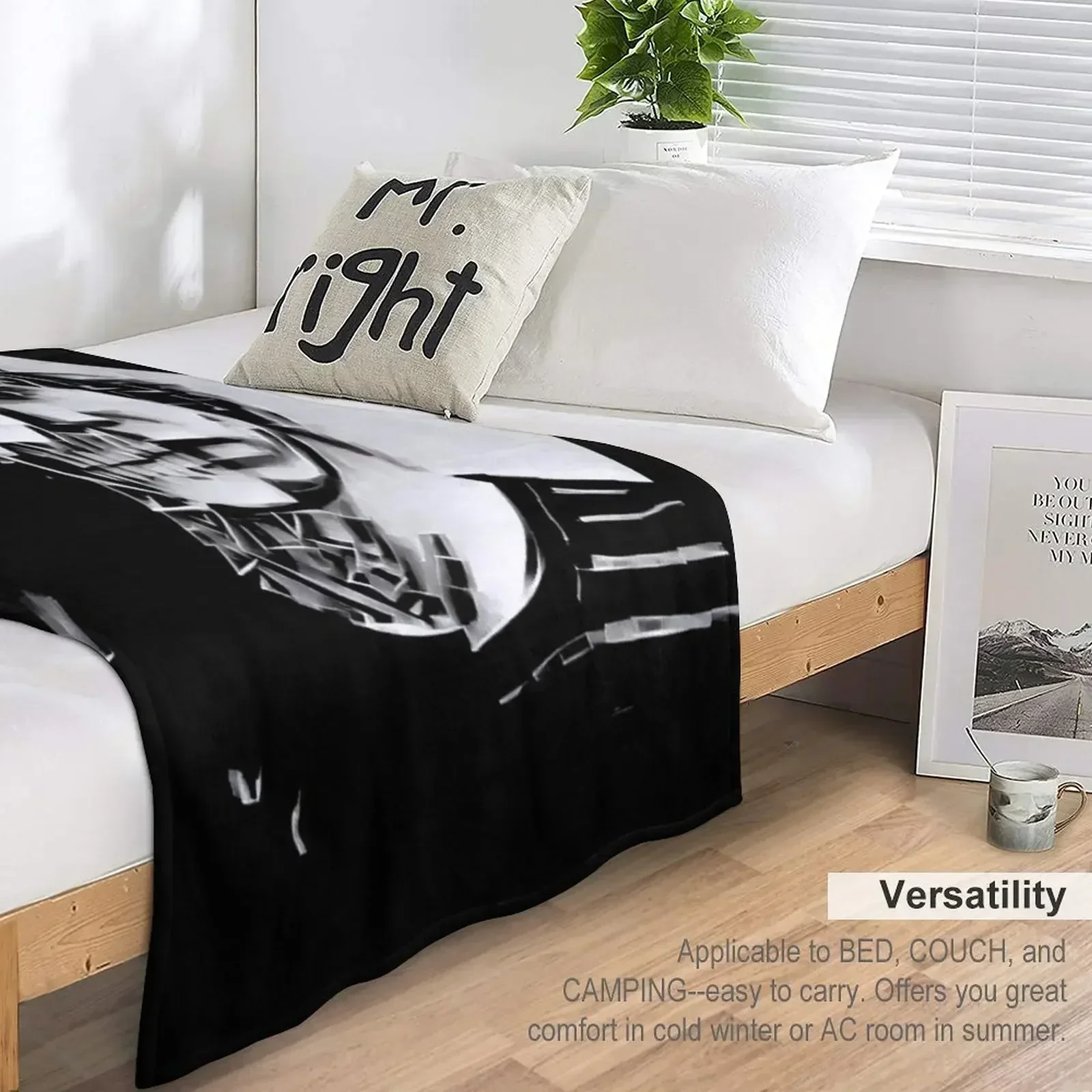 Tate Langdon Skull Дизайнерское одеяло одеяла и пледы декоративные в стиле манга