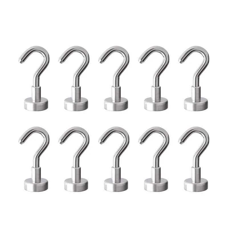 

Магнитные Крючки, тяговая сила 3 кг, диаметр 16 мм, тяжелые неодимовые подвесные Супер Сильные Постоянные Магнитные Крючки