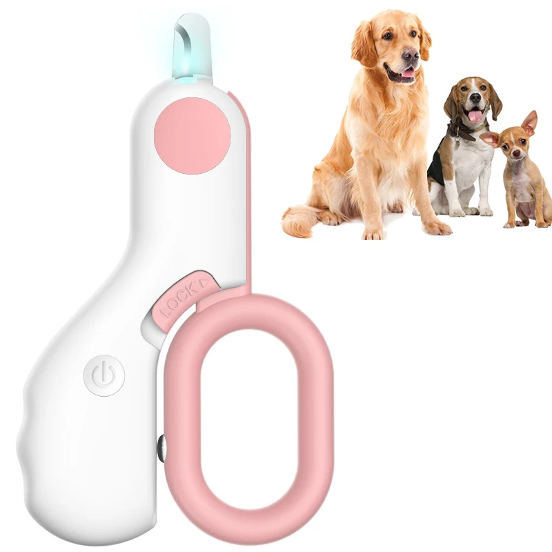 

Cat Dog Nail Clipper with LED Light Pet Cutting Machine Beauty Scissors Animal Cat Locks Dog Nail Trimmer Pet Claw Grinder