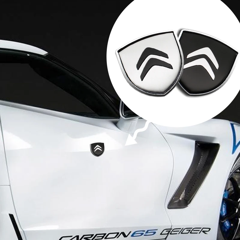 

Metal Decal Alloy Badge Body Logo Sticker Styling Accessories For Citroen C-Elysee C0 C1 C2 C3 Picasso C4 Cross Cactus C5 C6 C8