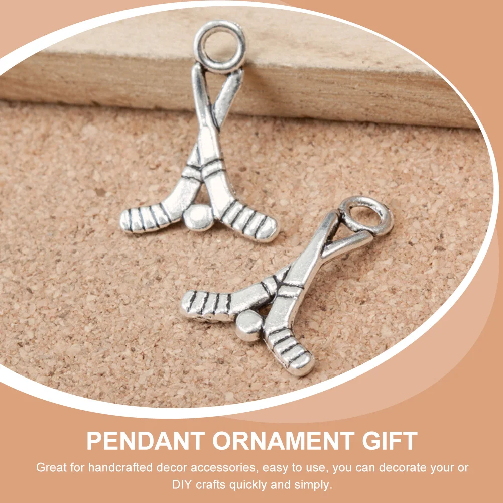 100 шт. подвеска для хоккея с шайбой винтажные украшения аксессуары изготовления