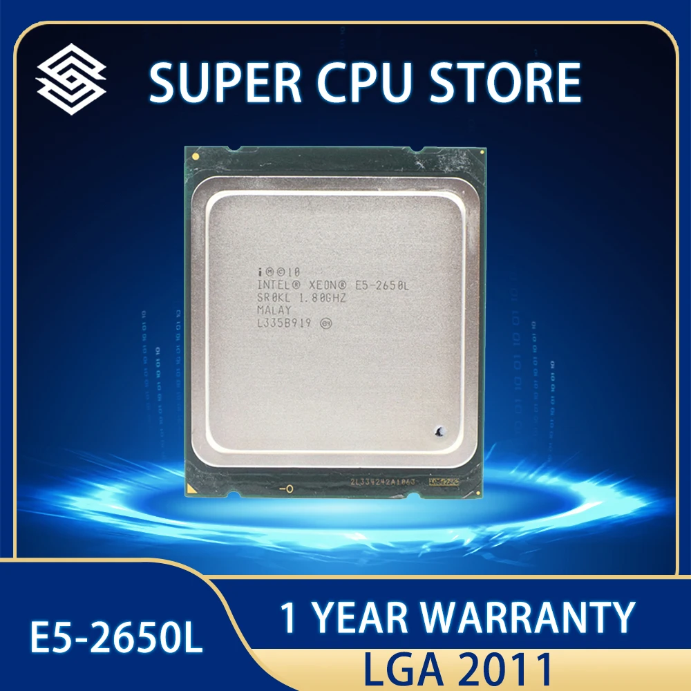 

Intel Xeon E5-2650L E5 2650L 1.8G/20M/8G/s SR0KL 70W CPU Processor 8-Core working 100% Free Shipping LGA 2011