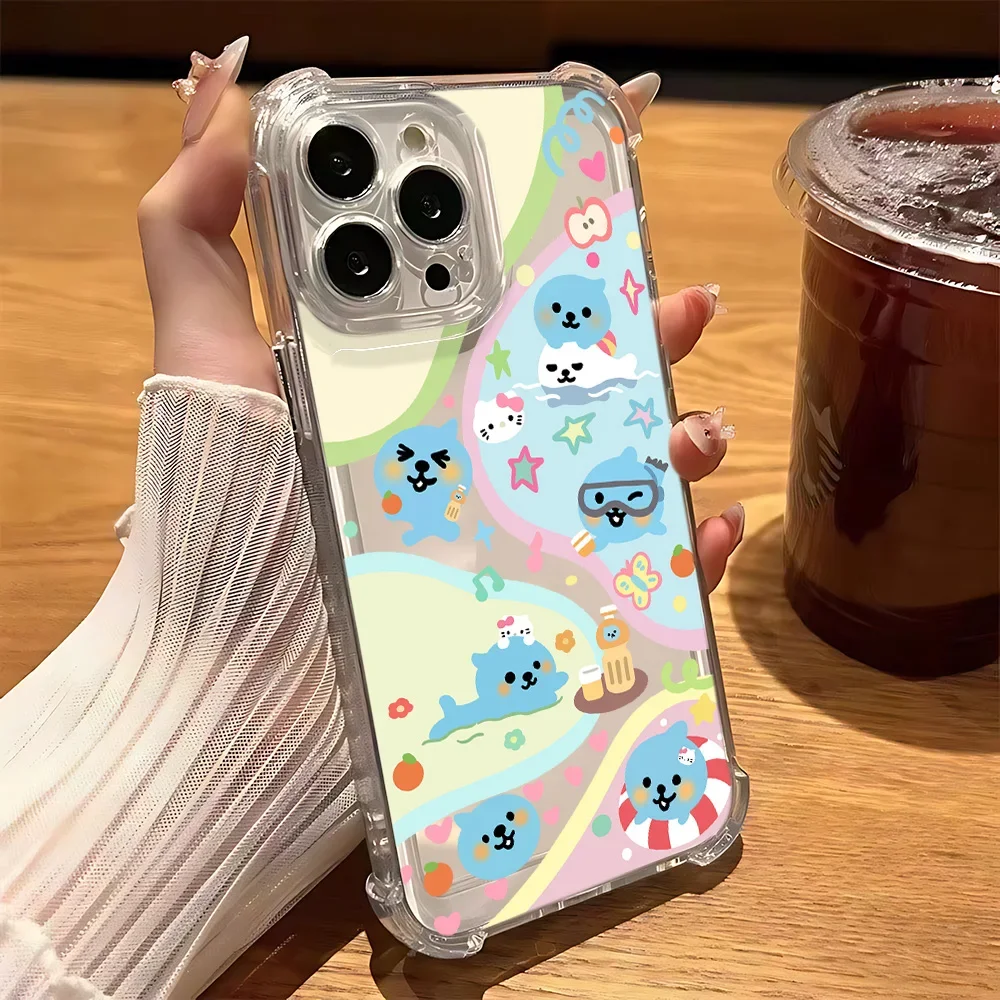 Фото Чехол для телефона с браслетом Cartoon Cute Qoo для Samsung Galaxy S25 S24 S23 S22 S21 S20 Note20 Edge FE Ultra Plus 4G 5G TPU Cover №3