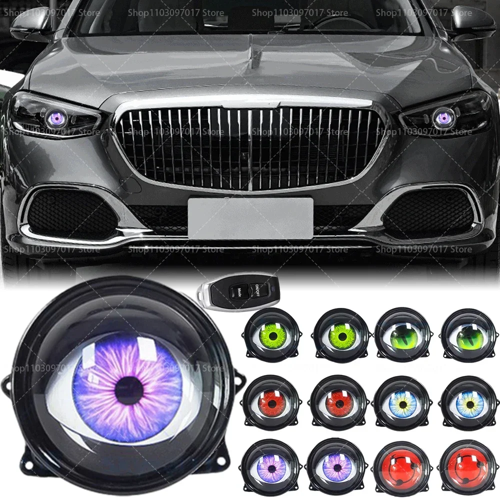 2 шт. светодиодные фары Devil Eyes динамические для автомобиля передний прожектор