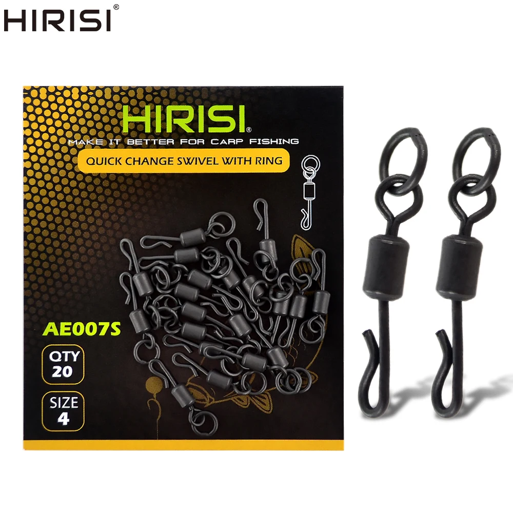 

20 касаний, Karpervissen, аксессуары для снастей, рыболовный Вертлюг в форме буквы Q, оснастка с эффектным кольцом AE007S