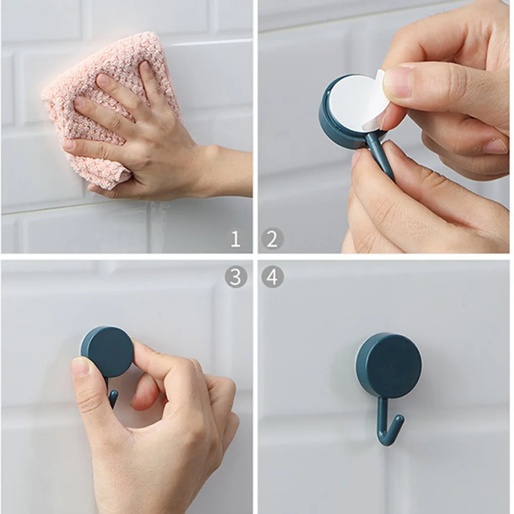 

10 шт., настенные крючки для одежды, на клейкой основе