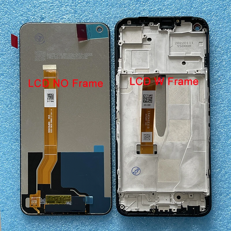 

6.6" Original For Oppo Realme 9 Pro LCD Display Screen Touch Screen Panel Digitizer For Realme 9Pro RMX3472 RMX3471 LCD Frame
