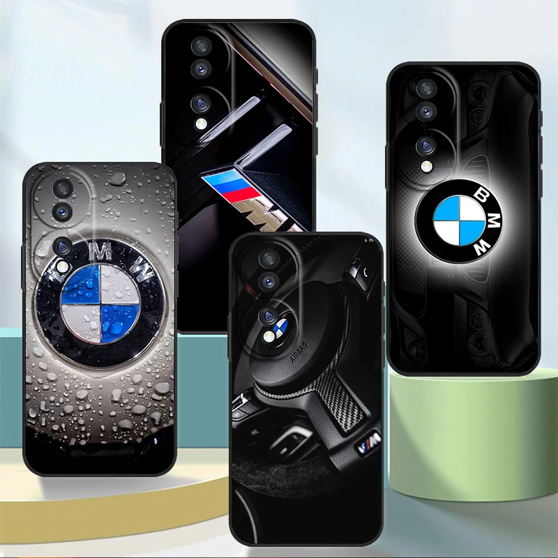 

Luxury Bmw Sports For Honor 80 70 60 50 30 20 20 10 9 9X 9A 9C X8 8A Pro Plus Lite 4G 5G Silicone Black Phone Case Coque Capa