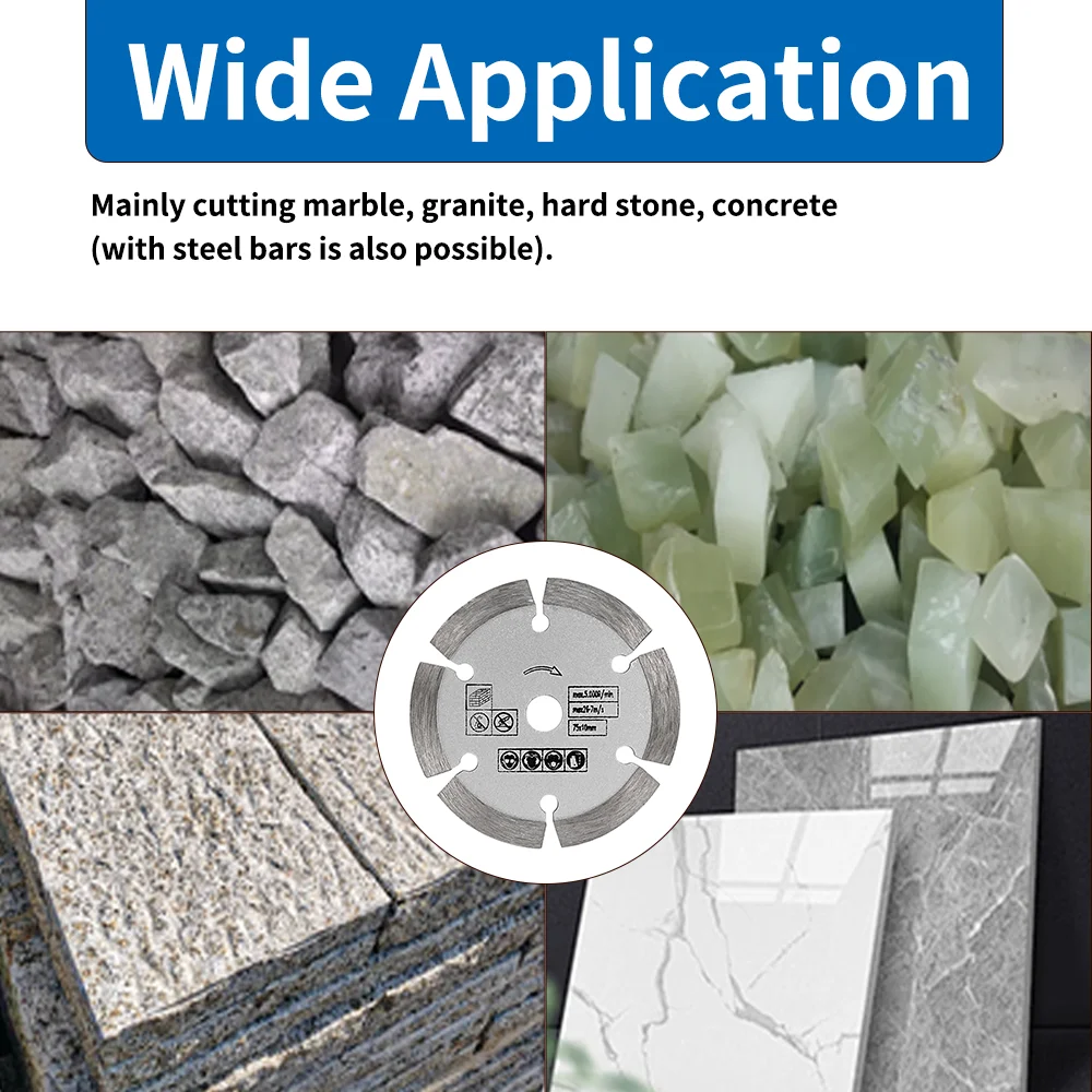Sbestily Алмазный отрезной диск мини-пильное полотно 75 мм машина для обрезки