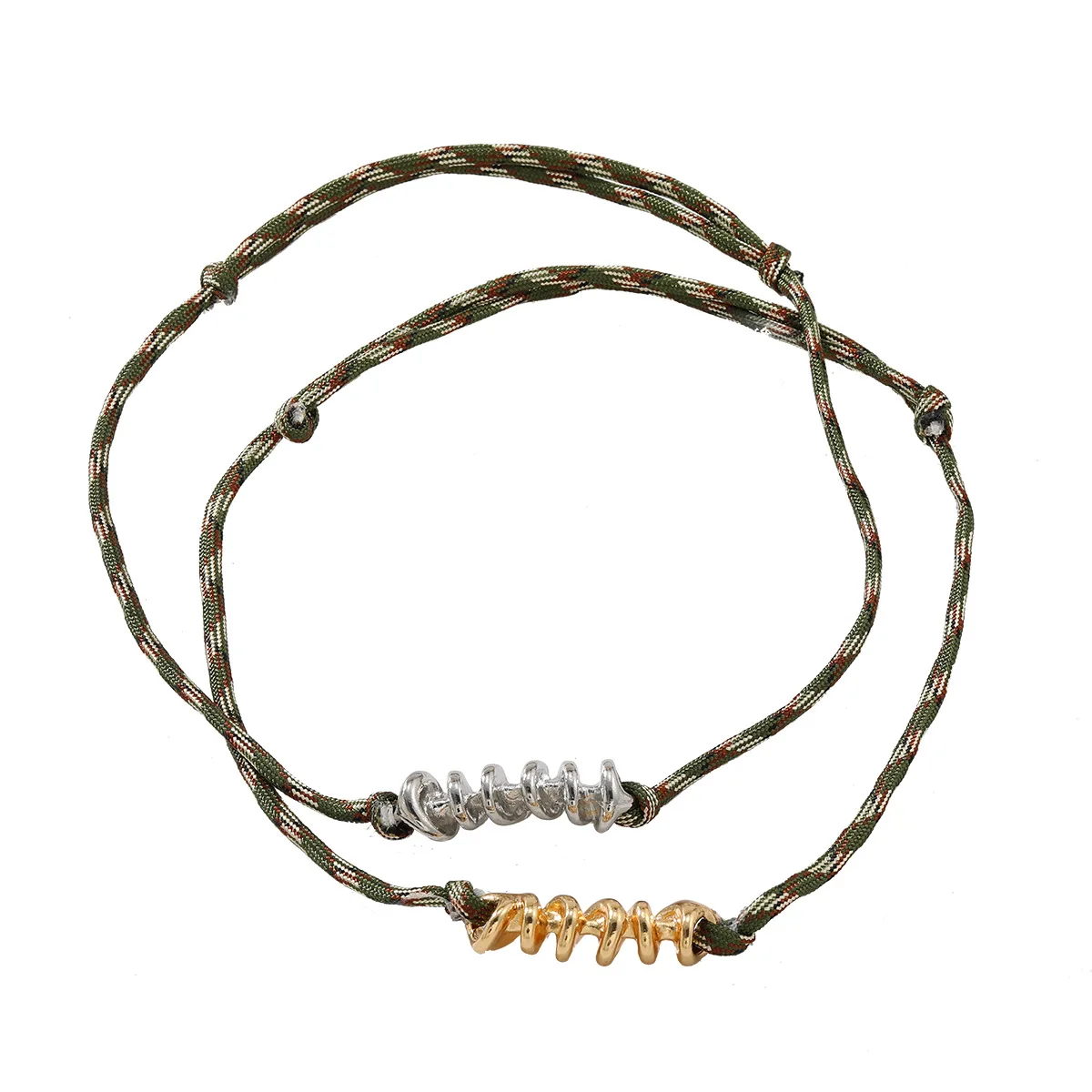 ZAA цветные веревочные цепи витая текстура винтажные металлические подвески