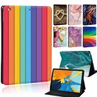 Чехол для планшета Lenovo Tab M10Tab M10 PlusTab E10, 10,1 дюйма, акварель и 3D серии, чехол-подставка из искусственной кожи + Бесплатный стилус