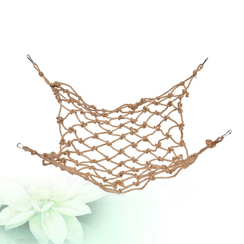 

Parrot Net Ladder Pet Bird Cage Hanging Hammock Rope Birds Toys Climbing Toy Swing Bite Bell Play Gym Trainning Perch Stand