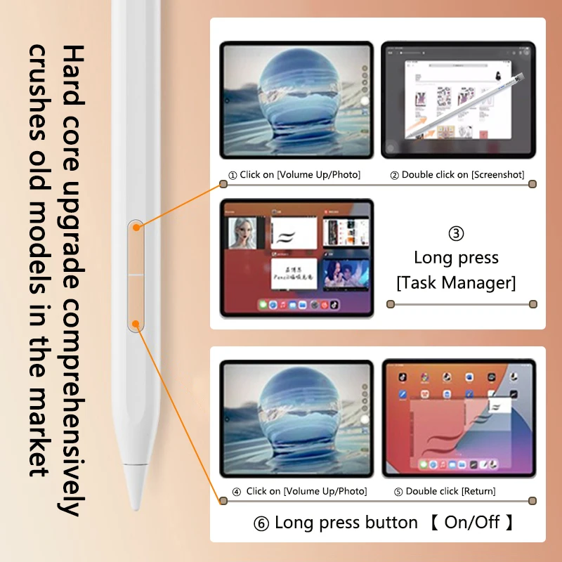Магнитная Адсорбция для iPad ручки Apple Pencil 2 1 дисплей аккумулятора напоминание
