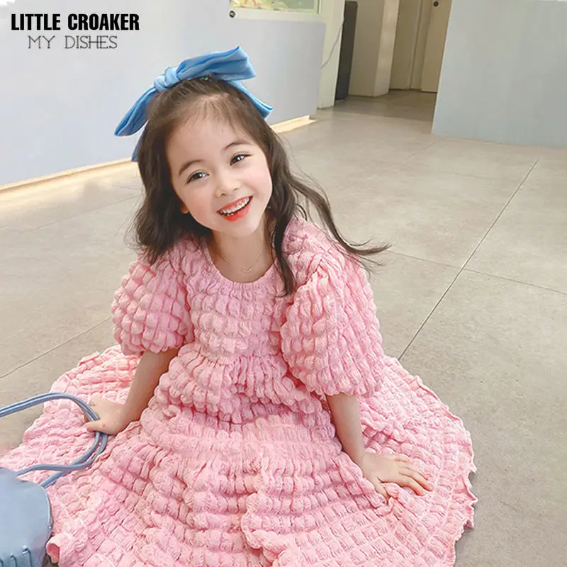 

2022 Summer Old Girls Princess Dress Cute Ball Gown For Wedding Party Birthday Children's Kawaii Vestido