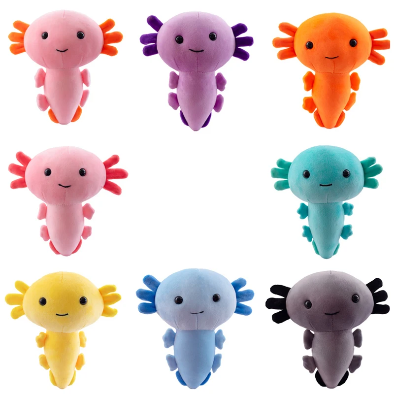 Cuddly маленькая Axolotl новинка мягкая игрушка кукла 3D розовое Подводное животное