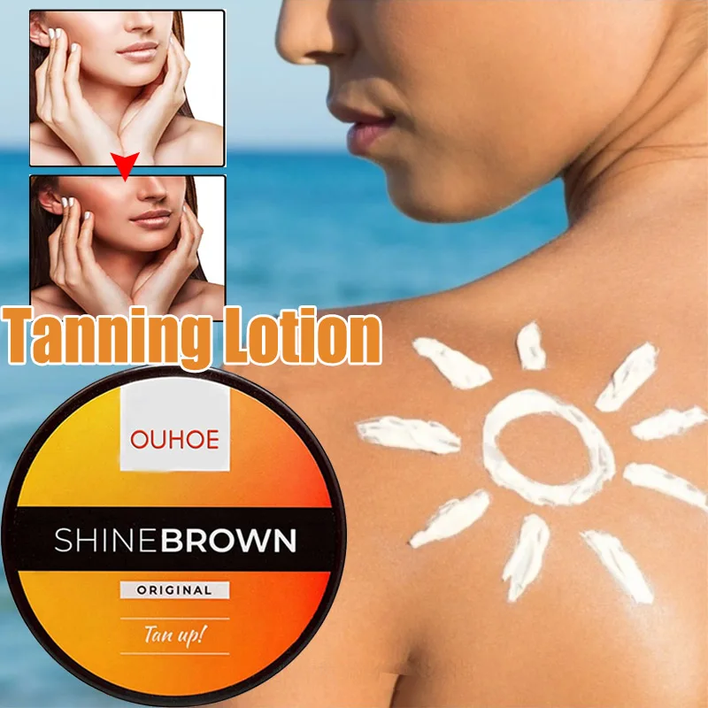 

50g Summer Skin Self Tanning Cream Sunless Self Tanner Face Body Solarium Makeup Foundation Bronzer Nourishing Tanning Lotion