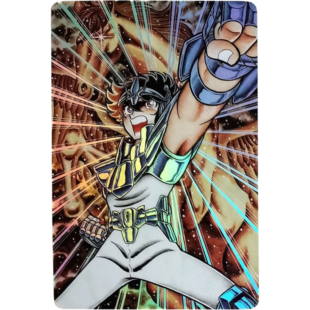 18 шт./компл. флэш-карта Saint Seiya коллекционная игрушка Золотая Hyoga Shiryu хобби