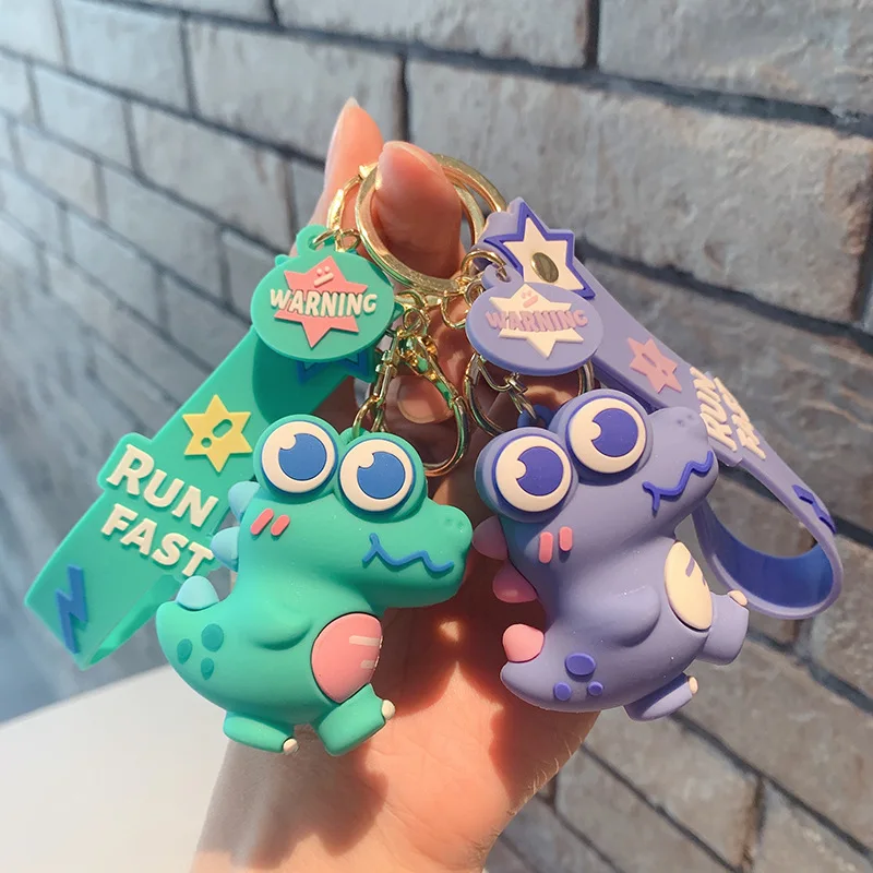 

XM-funny Cute little dinosaur doll keychain creative small gift exquisite fashion bag ornaments personalized accessories