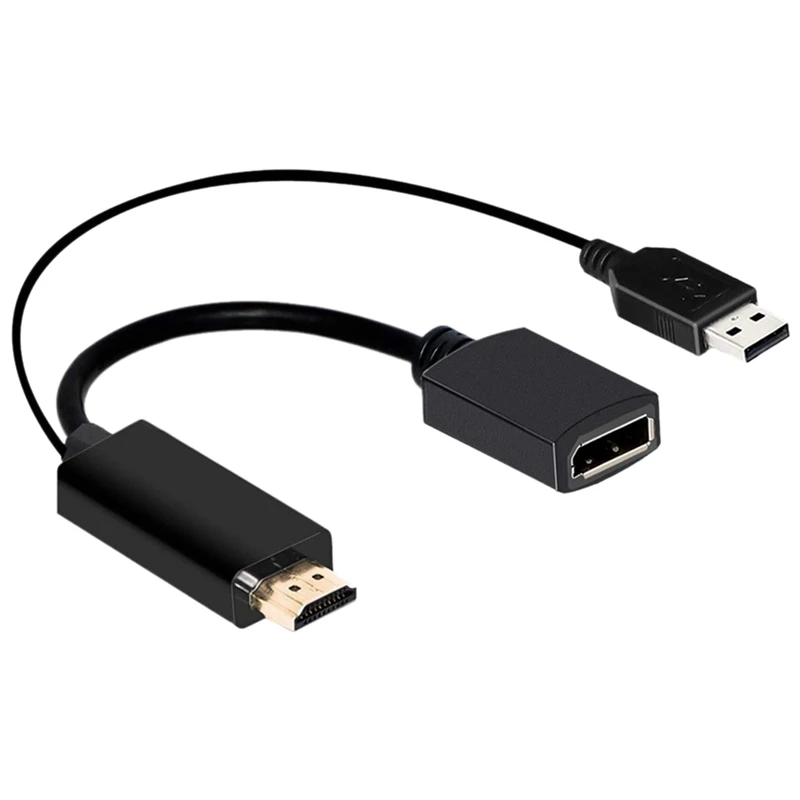 

Кабель-переходник с HDMI на DisplayPort и USB-портом