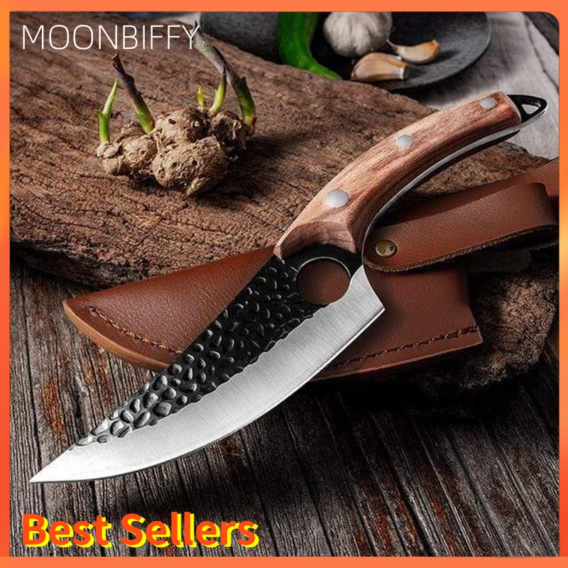 

Damascus Knife Stainless Steel Kitchen Boning Knife Handmade Fishing Meat Cleaver Outdoor Cooking Cutter Butcher Chef Utility