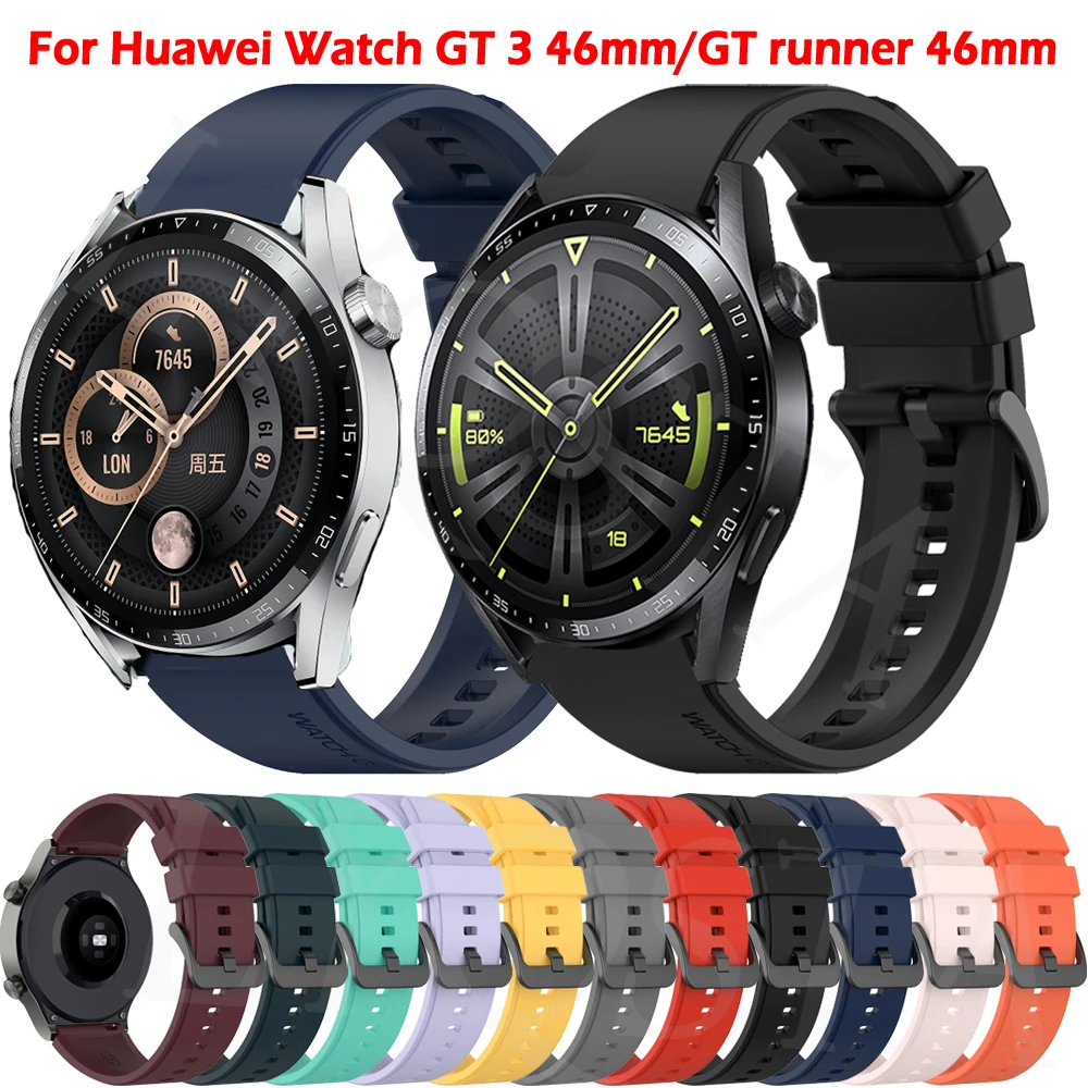 

Official Watchband Strap For Huawei Watch GT 2 Pro GT3 GT2 46mm Band Silicone Replaceable Bracelet Wristbands For Watch 3 3Pro