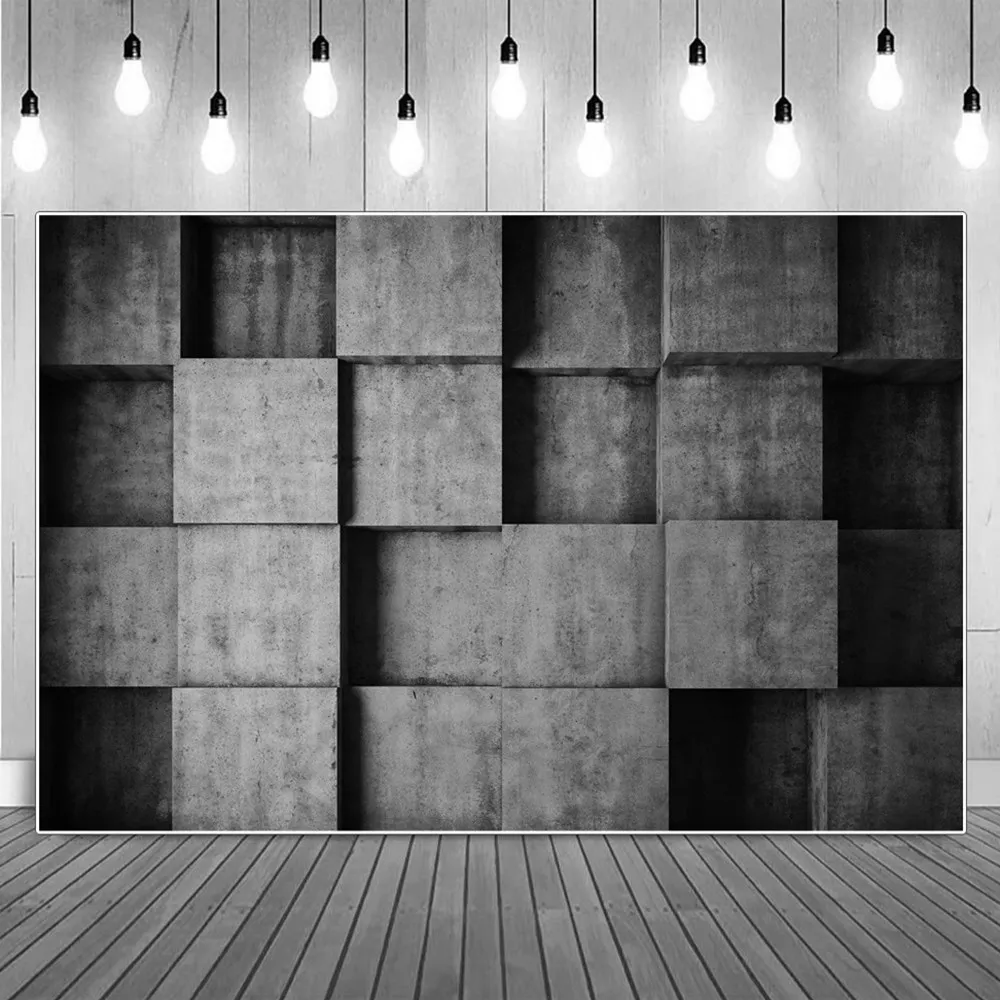 

3D Brick Marble Wall Party Decoration Photography Backdrops Custom Cement Texture Birthday Photographic Backgrounds Studio Props