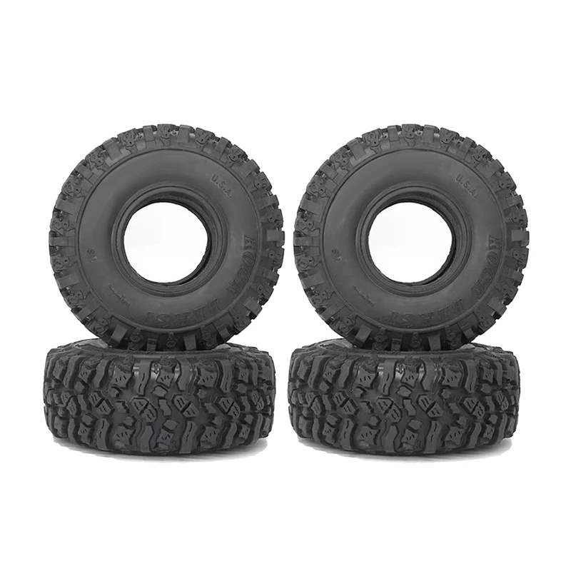 

4Pcs 1.9 Inch 1/10 Crawler Car Tire Climbing Tire With Sponges 115X46mm For SCX10 Trx4 RC Car Accessories Parts