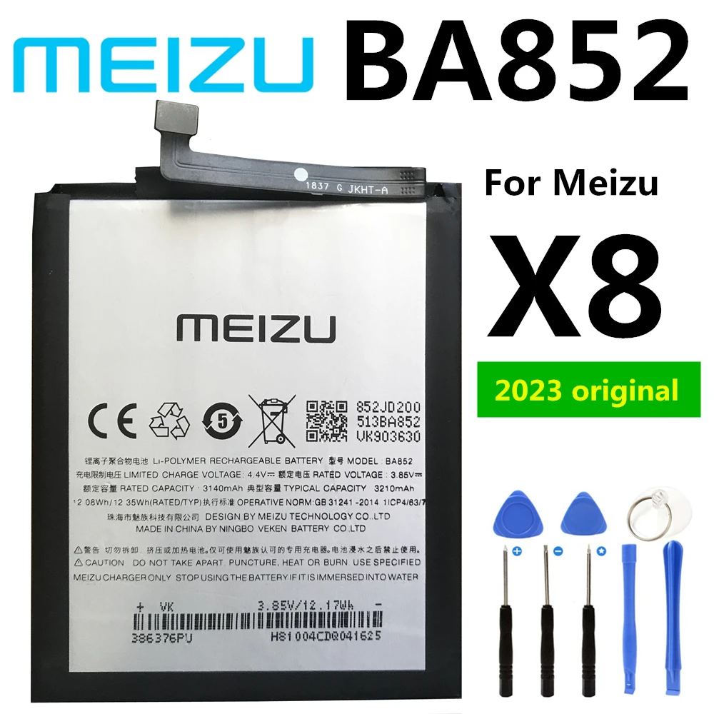 Оригинальный новый аккумулятор 3210 мАч BA852 высокого качества для Meizu X8 , X8 Standard Edition мобильный телефон