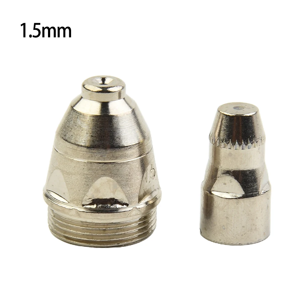 

Cutting Torch Part Electrode Nozzle 1 Set 1.1mm/1.3mm/1.5mm/1.7mm 100A 40MM Oxygen-free Copper For CUT-70 CUT-80 CUT-100