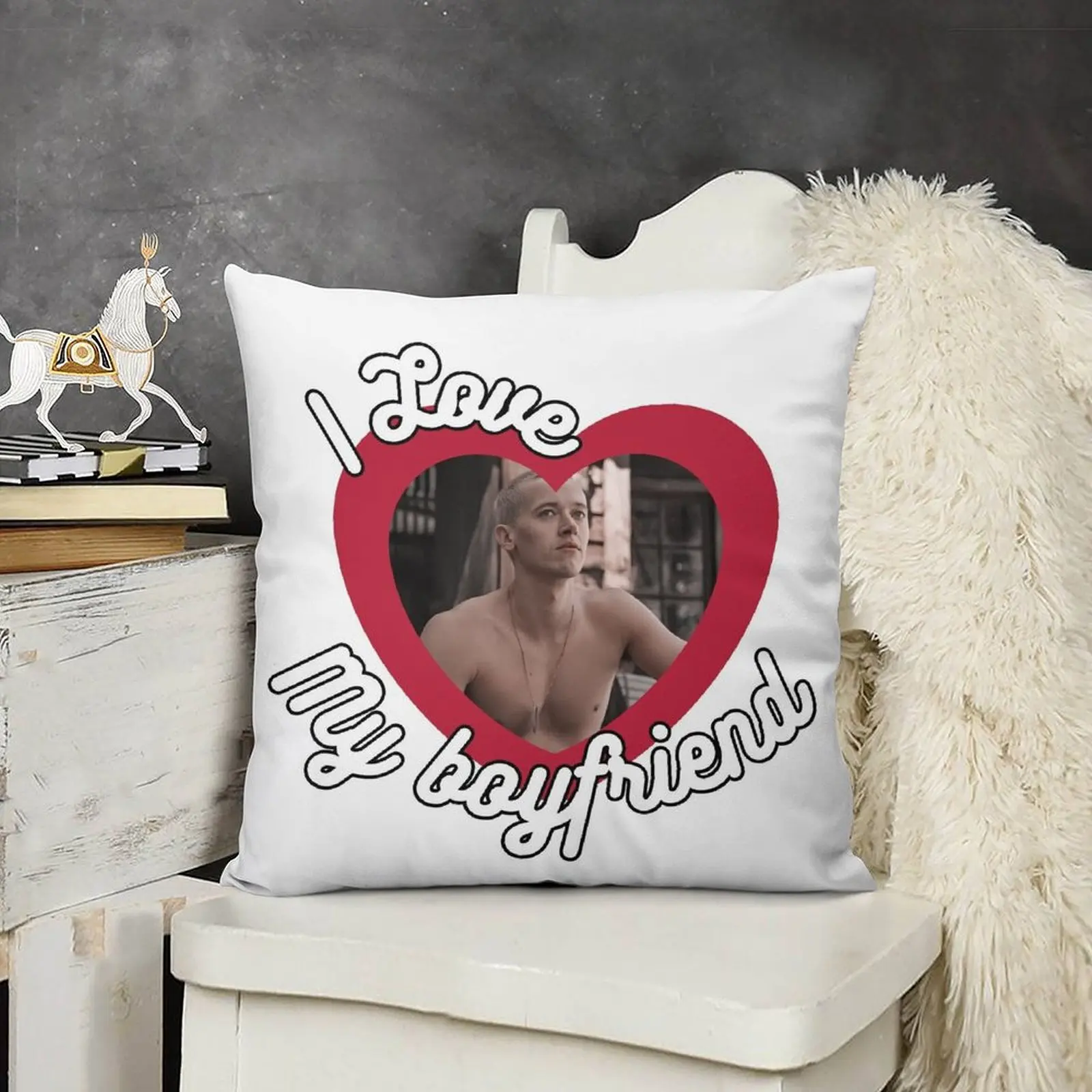 Я люблю своего парня Tom Blyth декоративная подушка рождественские украшения для