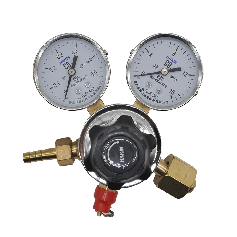 HAKIN/Huaqing carbon dioxide pressure reducer YQT-03 reducing valve co2 gauge cylinder gas