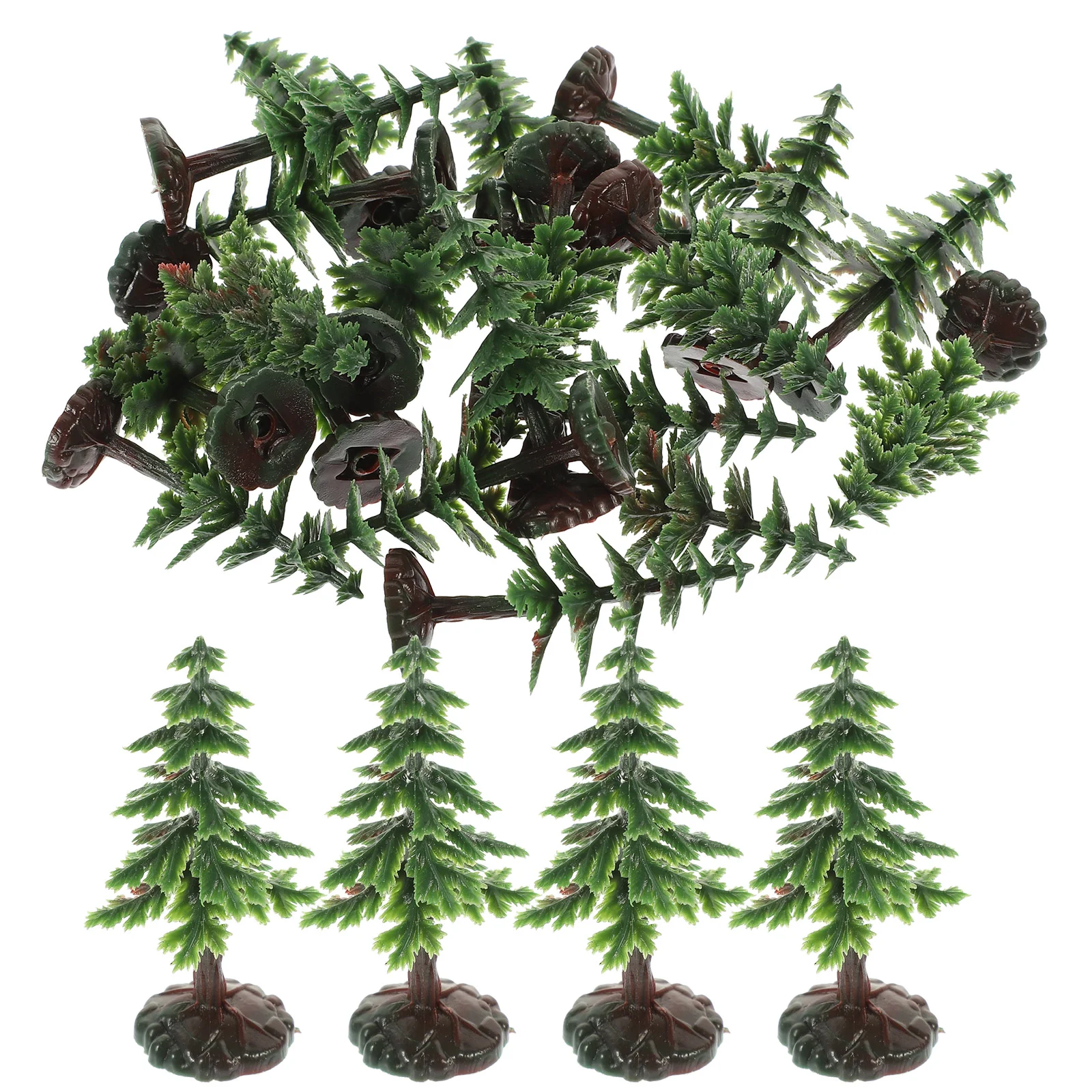 

20PCS Artificial Mini Christmas Tree for Architecture Landscape Desktop House Xmas Tree Decor