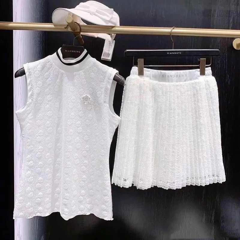 

Women's Golf Polo Shirt Tennis Tops Short Sleeve Athletic T Shirt High collar