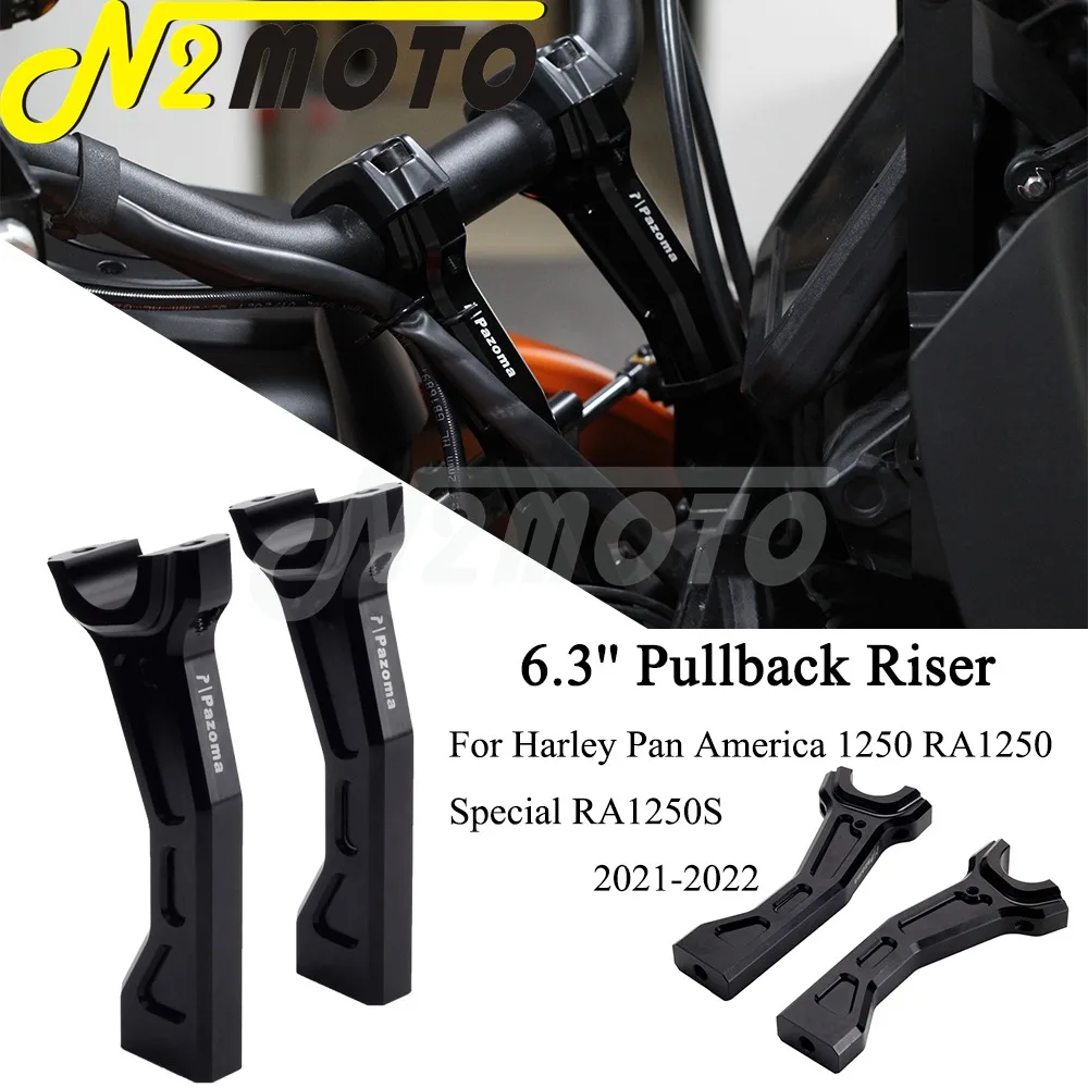 

CNC 1 1 1/4 "мотоциклетный руль 1/4'' высокий переходник с зажимом для Harley Pan America 1/4 S RA1250 21-22