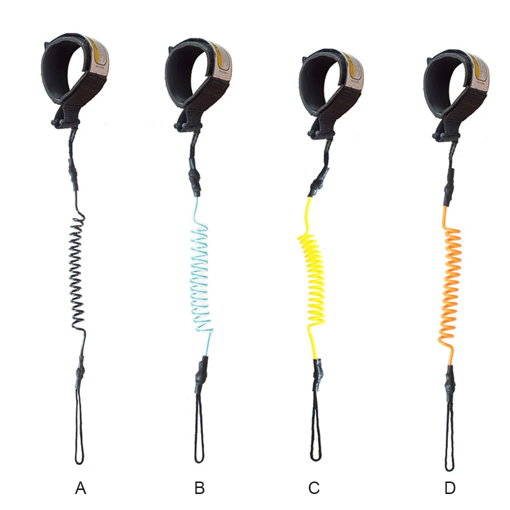 

Весло-поводок для серфинга на лодыжке, доска для серфинга, веревка для ног, байдарка из искусственной кожи, эластичный шнур, желтый