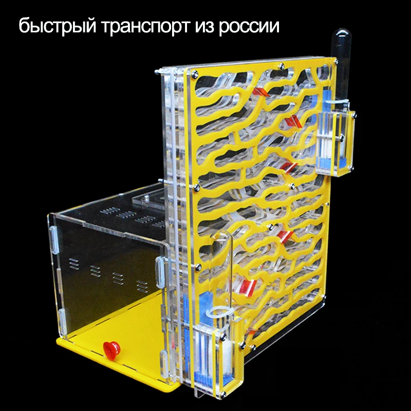 DIY Acrylic Ant Farm Big Ants House with Feeding Area Workshop Large Ant Nest 6 Layers Villa Insect Pet Anthill 19*12.8*22cm