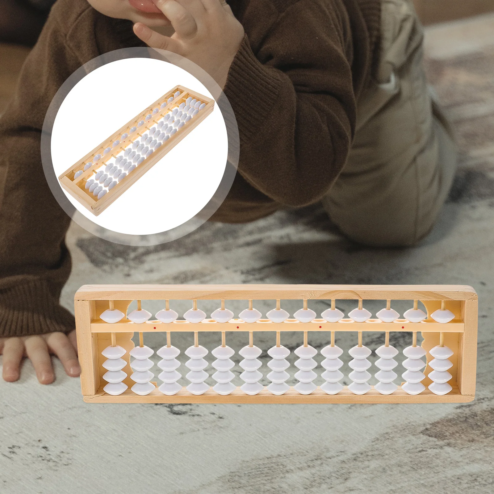 

Accounting Special Abacus Wood Grain Tool Educational Wood Grain Wooden Students Calculating Child