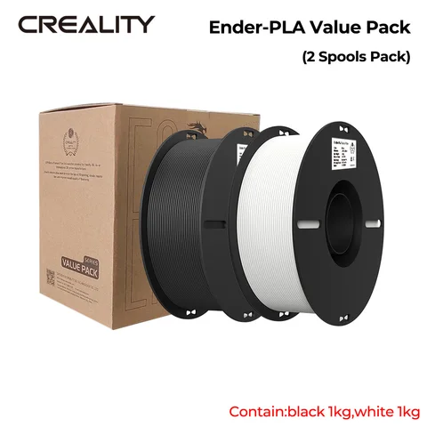 Creality Ender-PLA Value Pack нить для 3D-печати 2 кг белый и черный